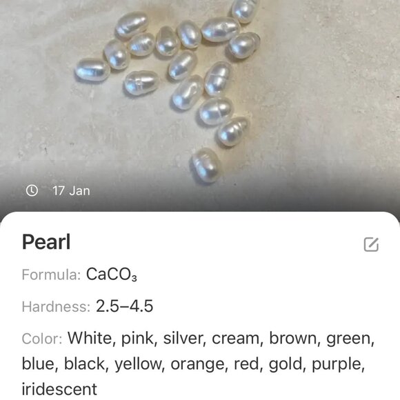 Starry Night Necklace, Genuine White Green Tree Agate Stars & Freshwater Pearls - Picture 11 of 12